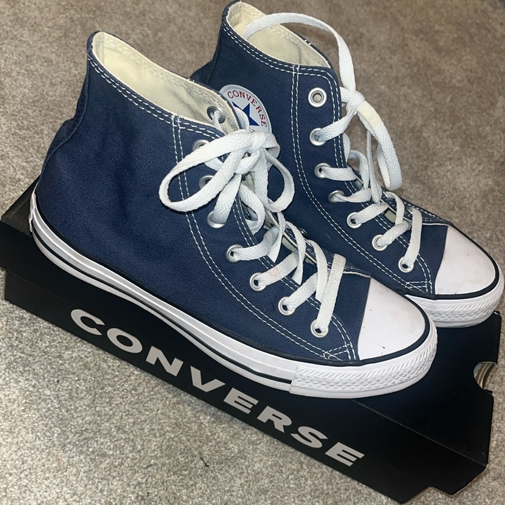 Converse- basic hightop Navy chuck Taylors